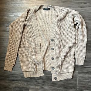 Brown button sweater/cardigan